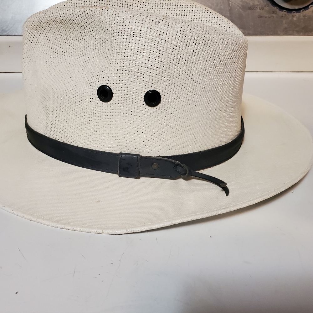 TOMBSTONE Explorer Cowboy Hat Size Medium Straw At The Head Of The World!